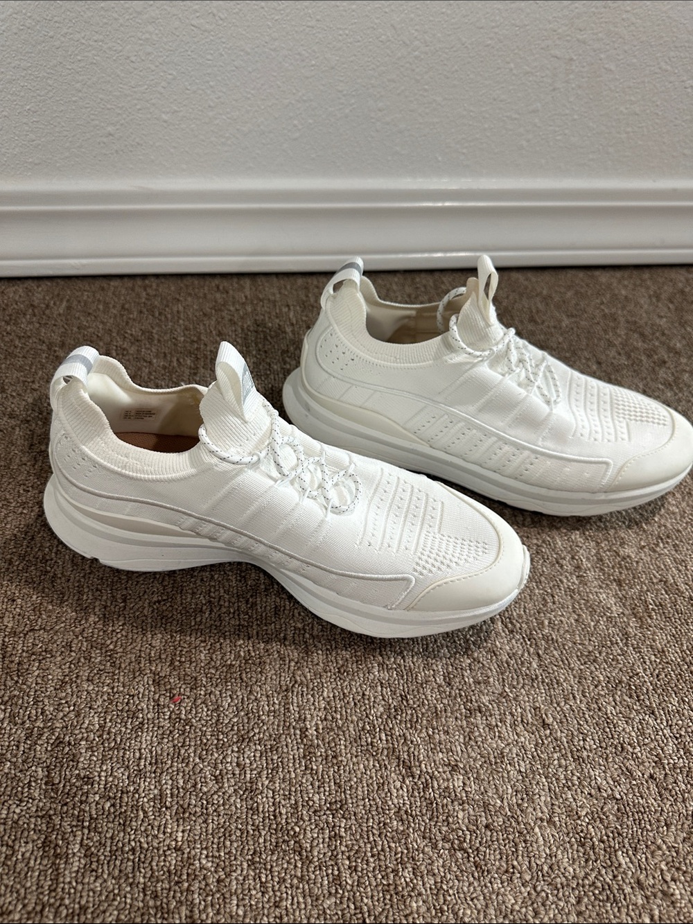 Fitflop White Knit Slip-On Athletic Sneakers - Picture 4 of 4